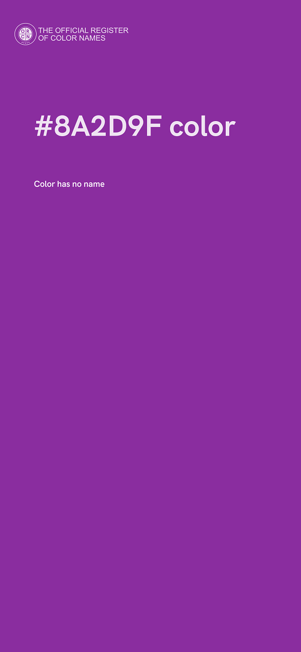 #8A2D9F color image