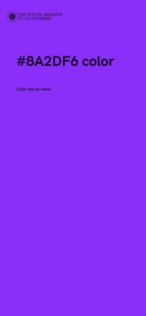 #8A2DF6 color image