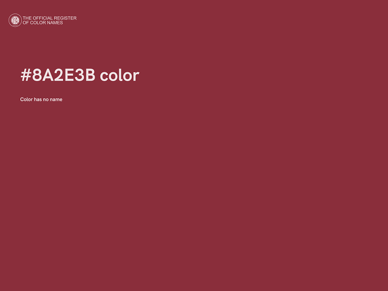 #8A2E3B color image