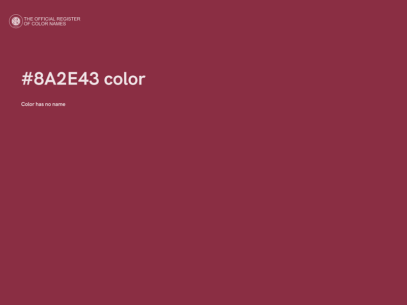 #8A2E43 color image