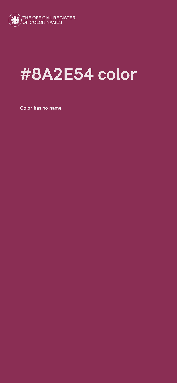#8A2E54 color image