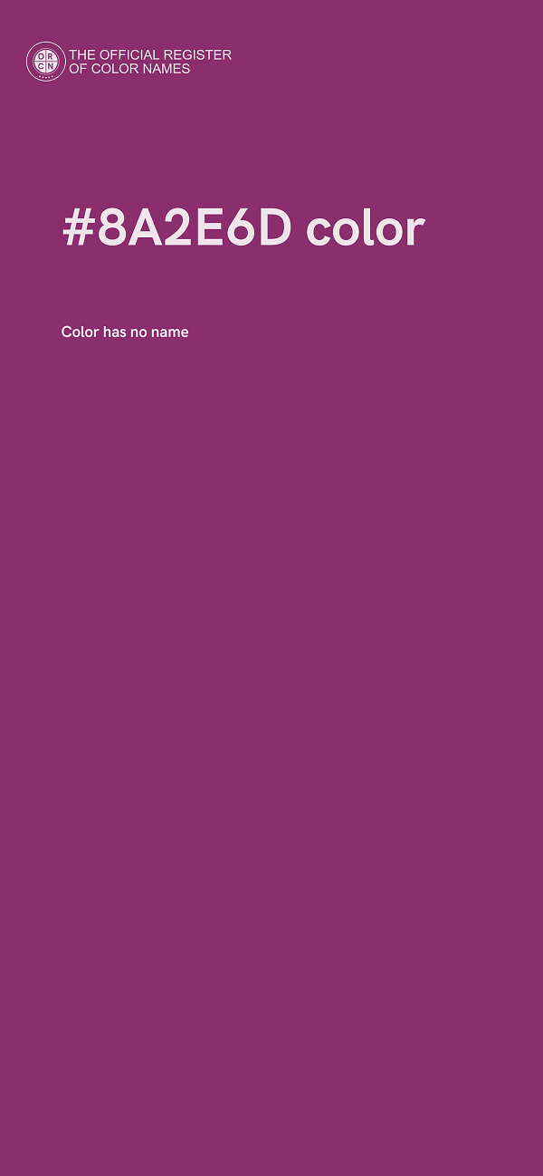 #8A2E6D color image