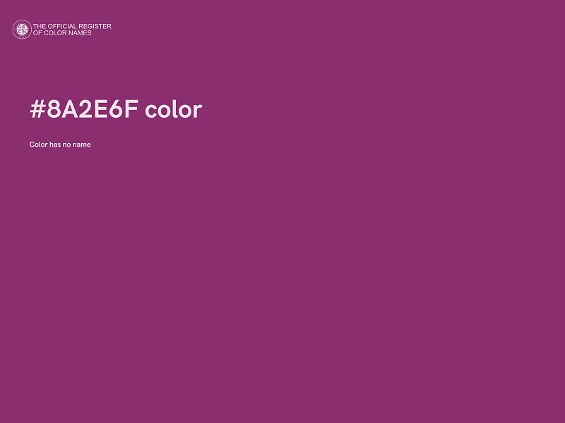 #8A2E6F color image