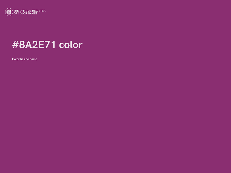 #8A2E71 color image