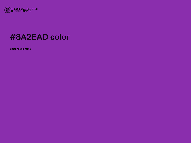 #8A2EAD color image