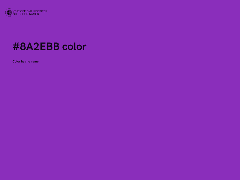 #8A2EBB color image