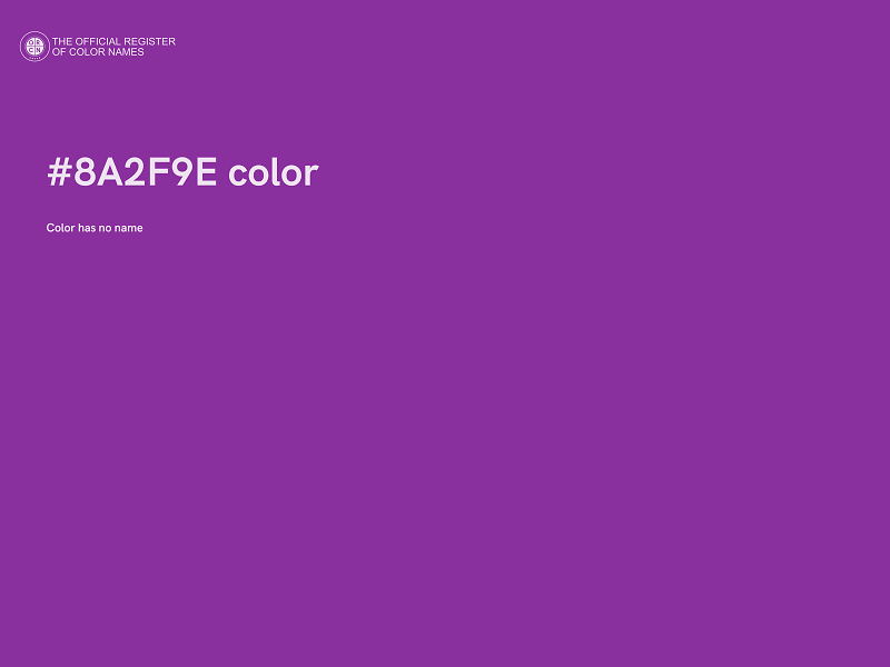 #8A2F9E color image