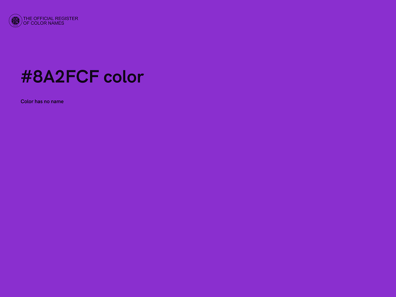 #8A2FCF color image