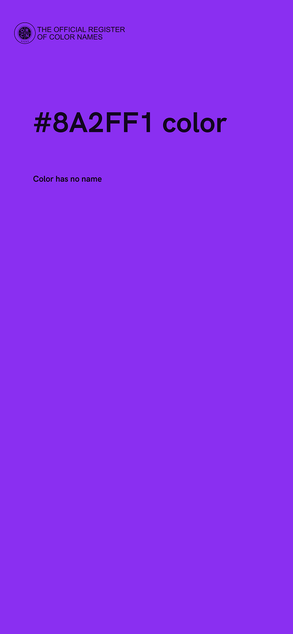 #8A2FF1 color image