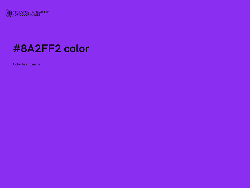 #8A2FF2 color image