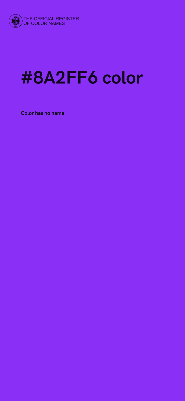 #8A2FF6 color image