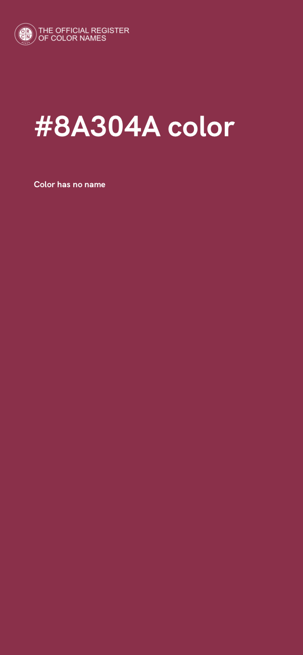 #8A304A color image