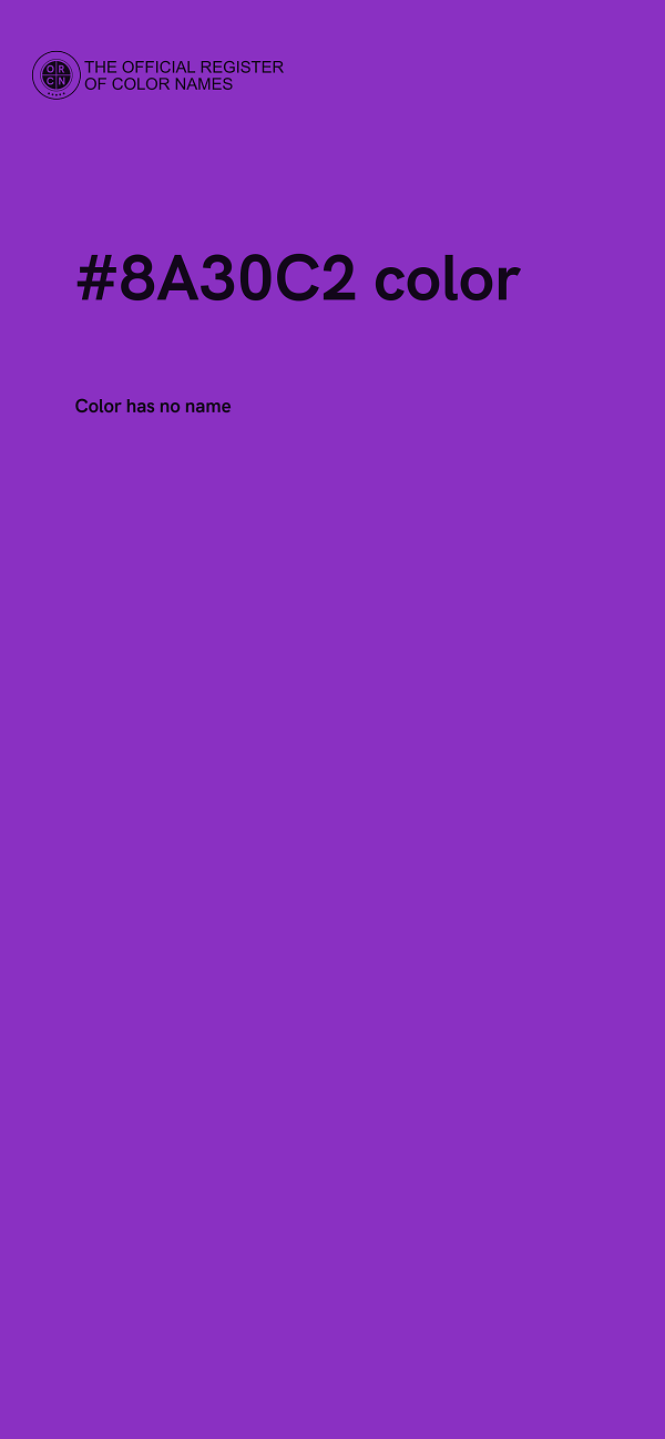 #8A30C2 color image