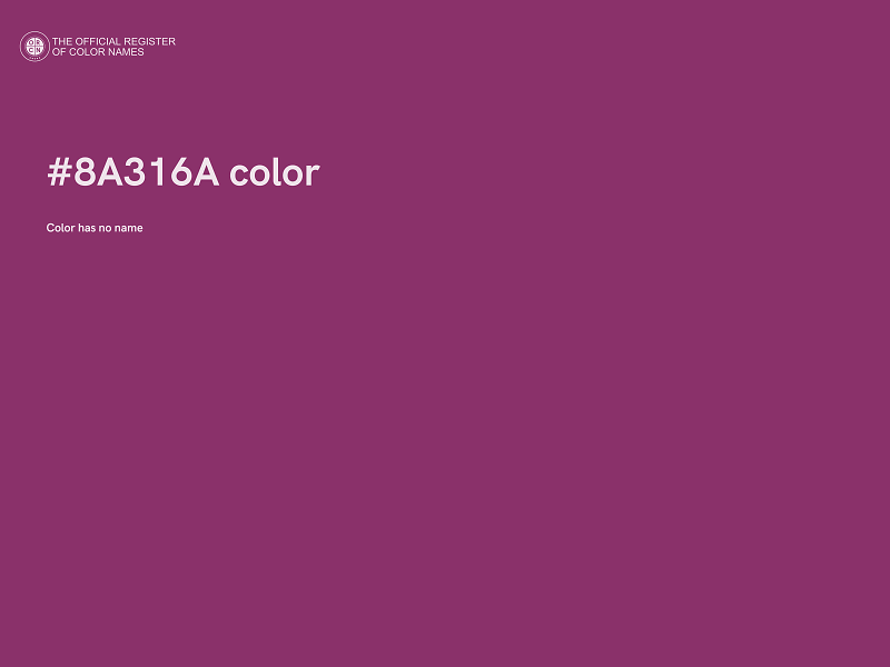 #8A316A color image