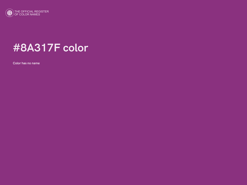 #8A317F color image