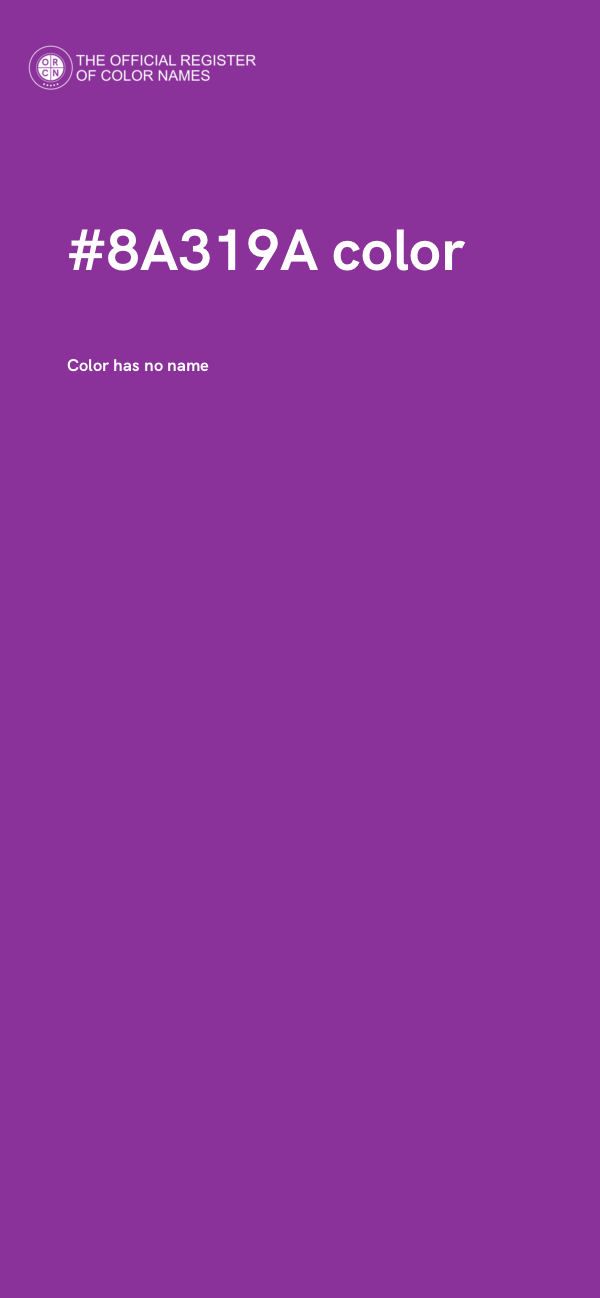 #8A319A color image