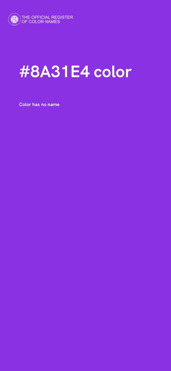 #8A31E4 color image