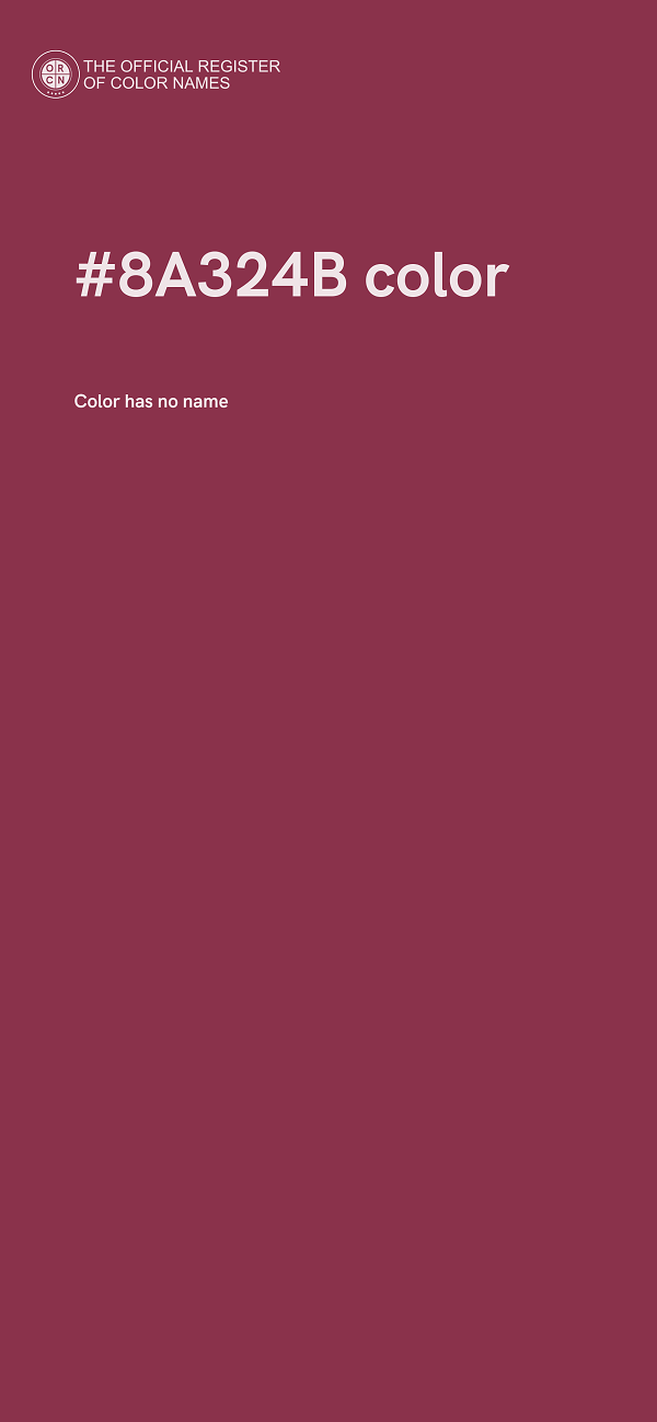 #8A324B color image
