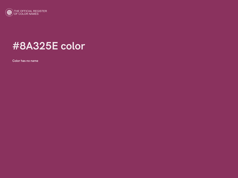 #8A325E color image