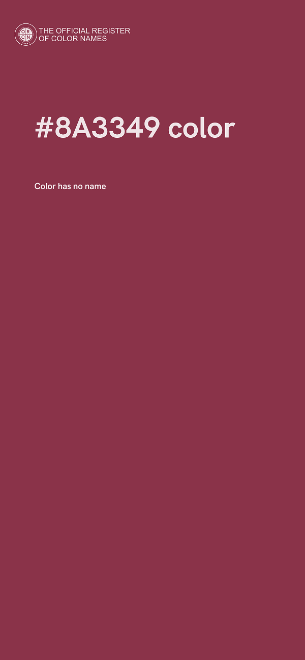 #8A3349 color image