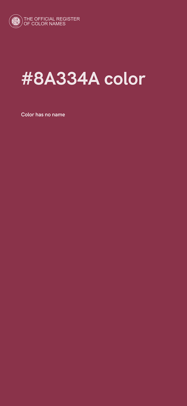 #8A334A color image