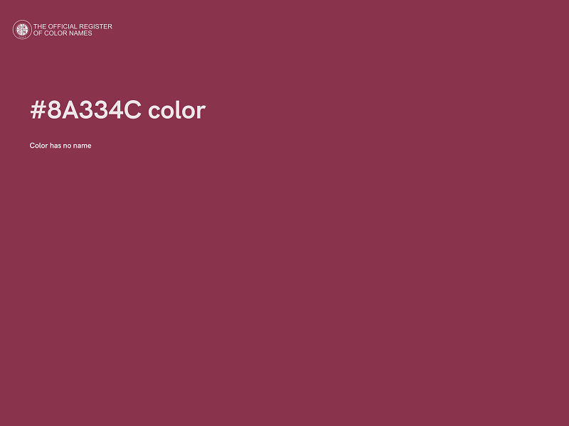 #8A334C color image