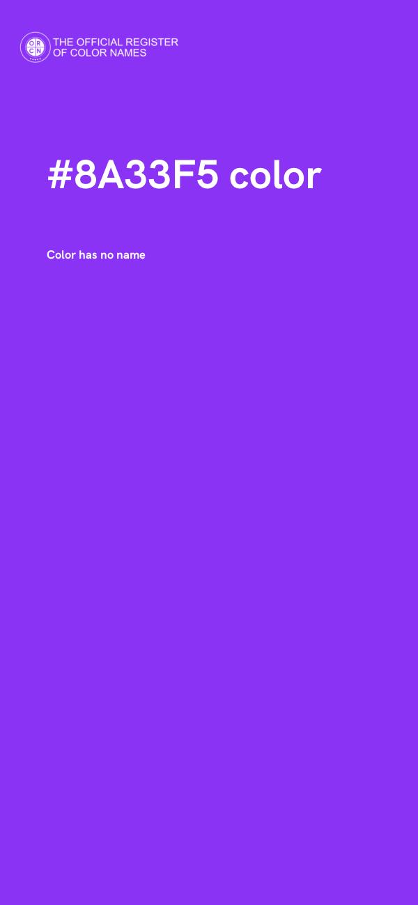 #8A33F5 color image