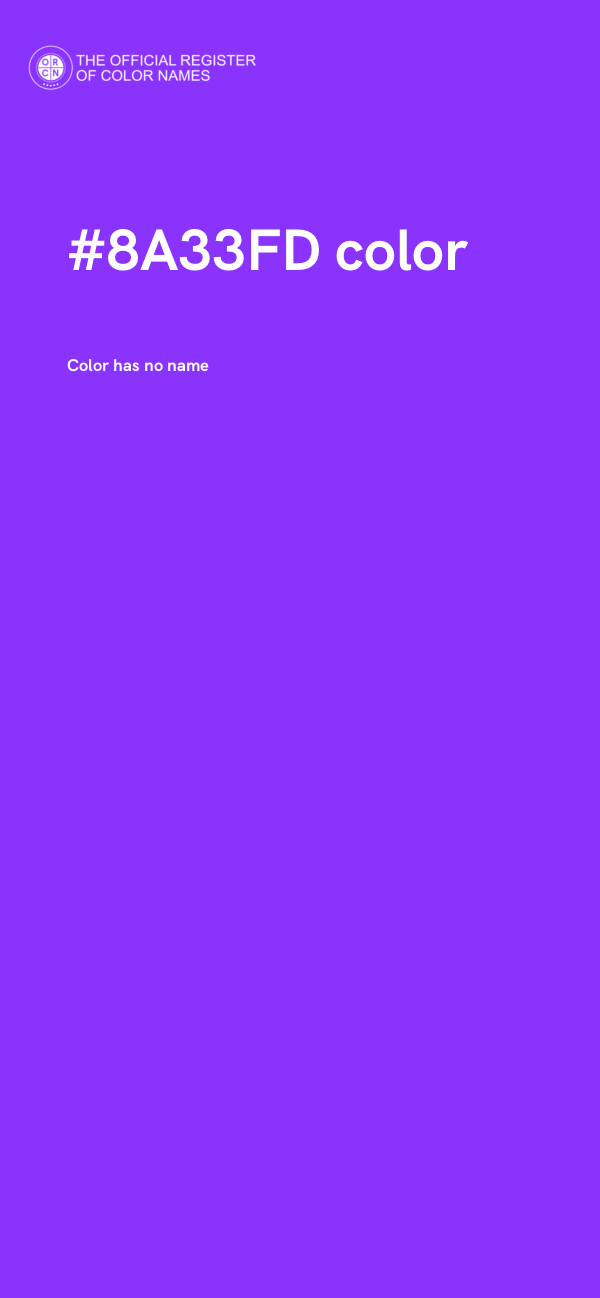 #8A33FD color image
