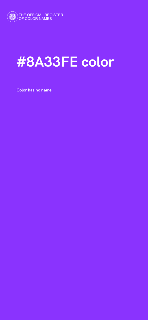 #8A33FE color image