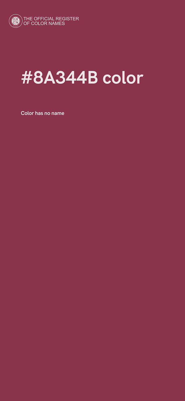 #8A344B color image