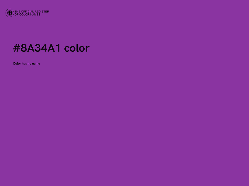 #8A34A1 color image