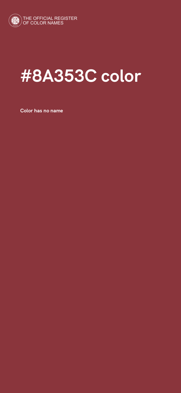 #8A353C color image