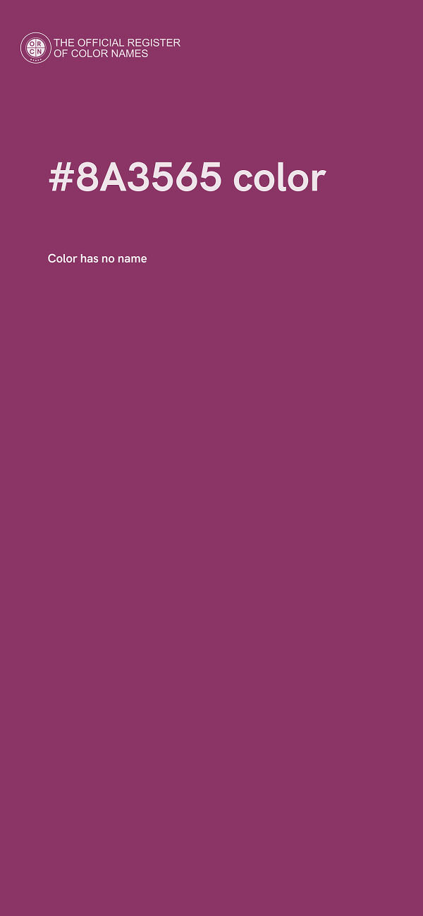#8A3565 color image