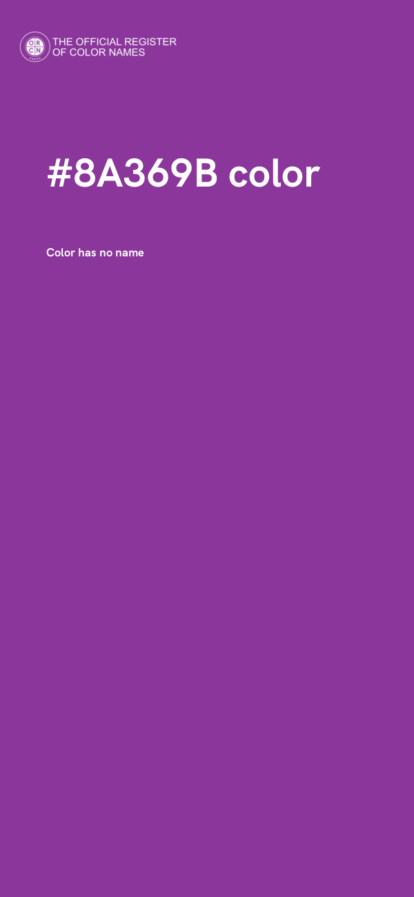 #8A369B color image