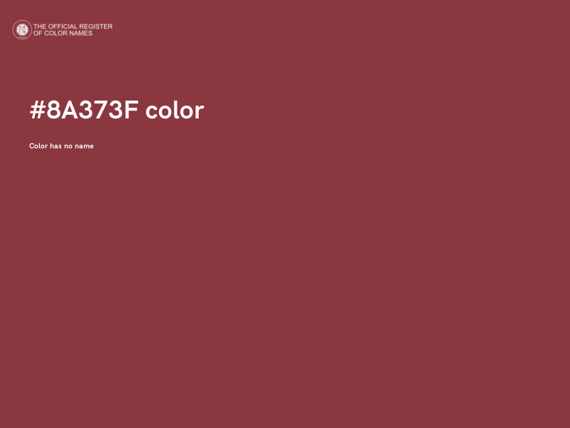#8A373F color image