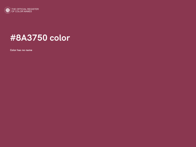#8A3750 color image