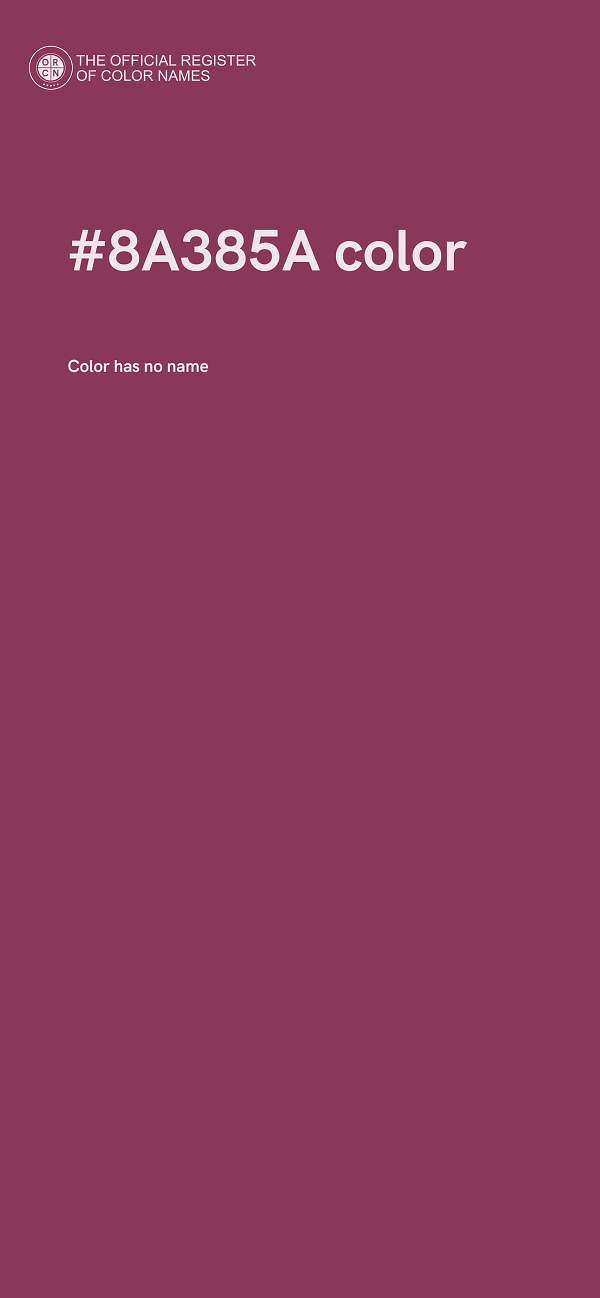 #8A385A color image