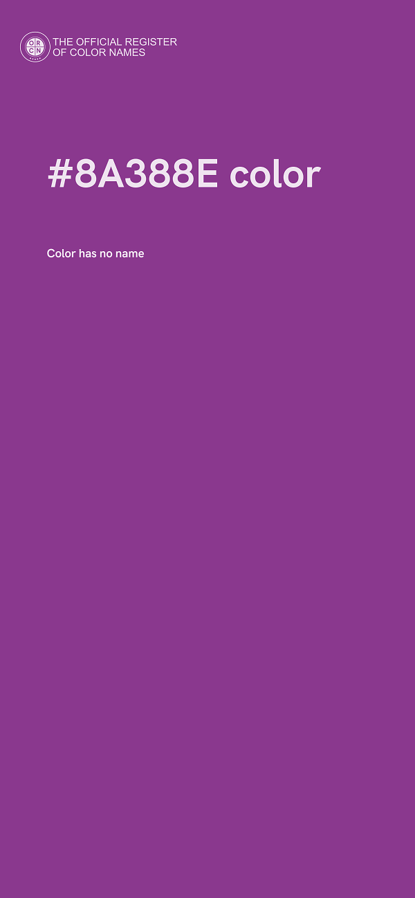 #8A388E color image