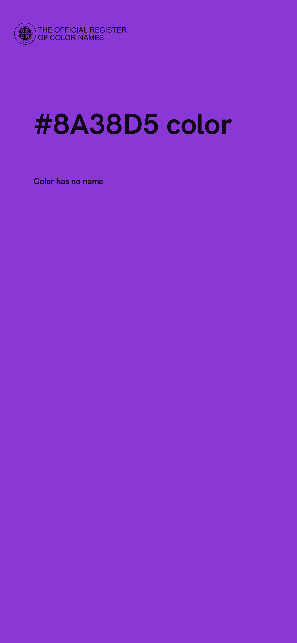 #8A38D5 color image