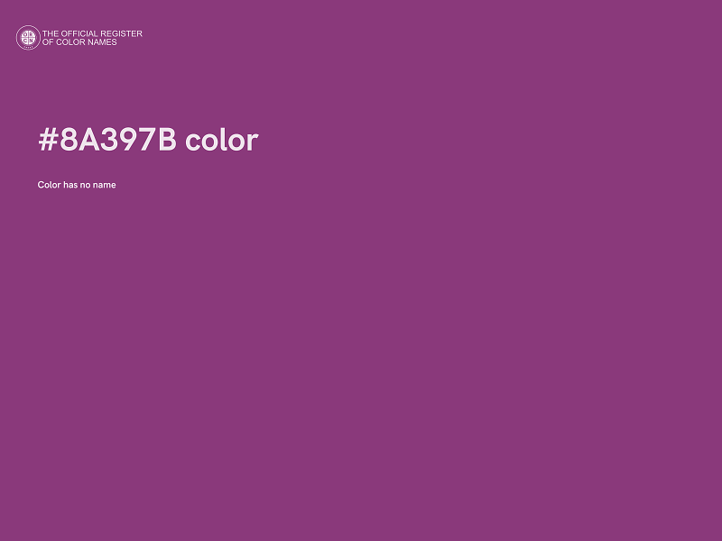 #8A397B color image