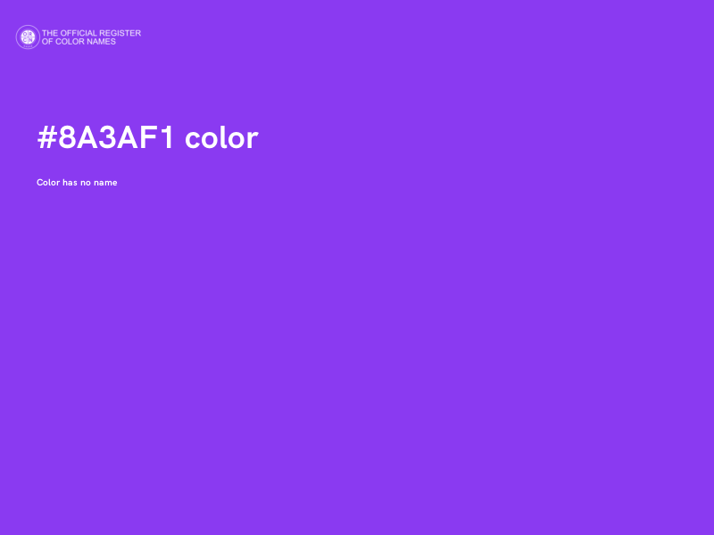 #8A3AF1 color image