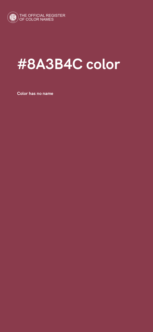 #8A3B4C color image