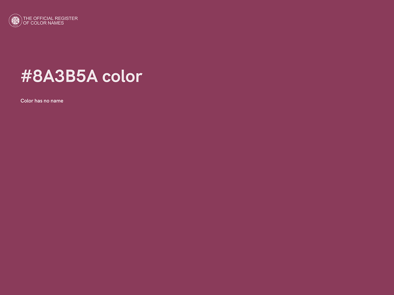 #8A3B5A color image