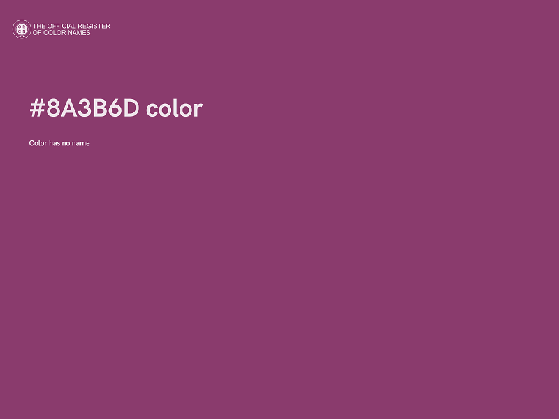 #8A3B6D color image