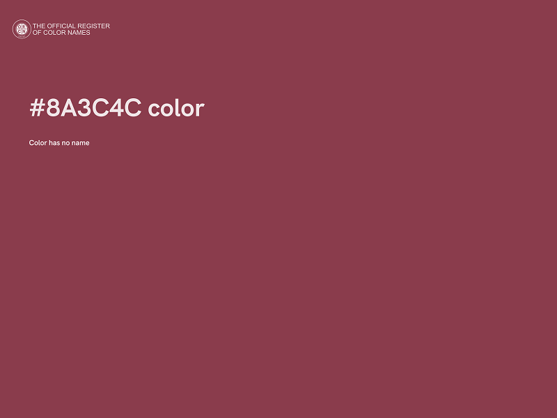 #8A3C4C color image