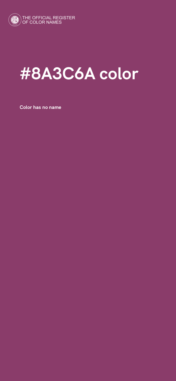 #8A3C6A color image