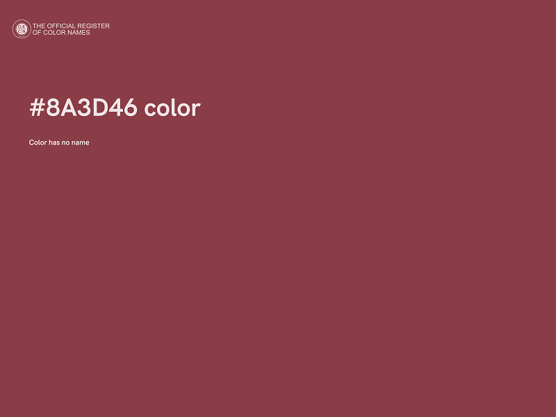 #8A3D46 color image