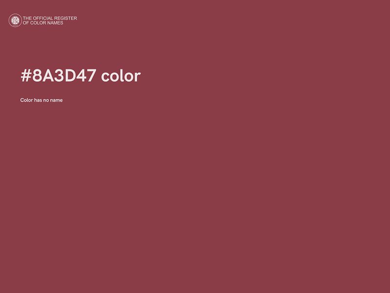 #8A3D47 color image