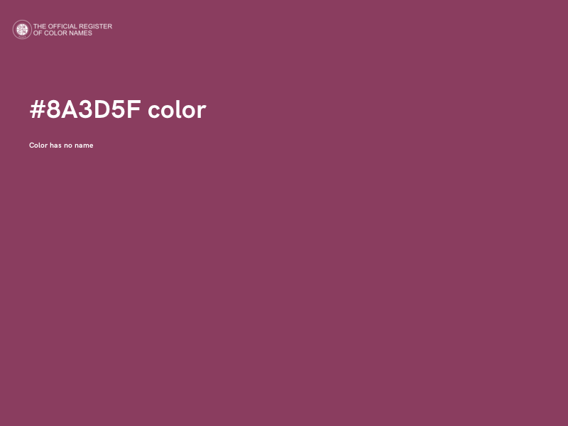 #8A3D5F color image