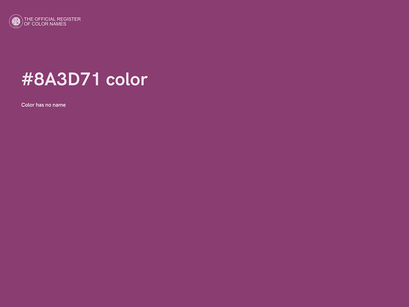 #8A3D71 color image